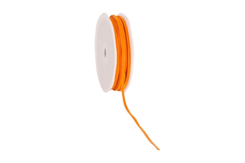 Læderbånd 3mm. x 25 meter Orange (Restsalg)